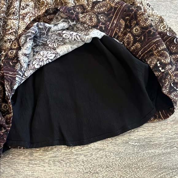 Free People So Divine Long sleeve Paisley Print Romper Size M - Picture 8 of 9